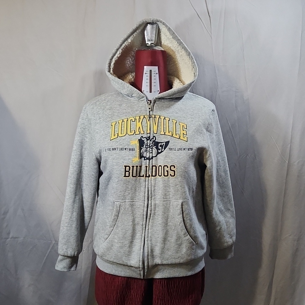 Boys Lucky Brand Zip Up Hoodie SZ 14/16